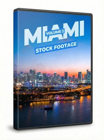 Miami Stock Footage Volume 2 product cover — 4K aerial drone video of Miami Beach and South Florida